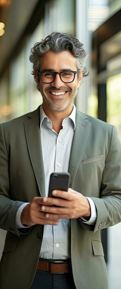smiling-mature-businessman-holding-smartphone-in-office-mobiforce